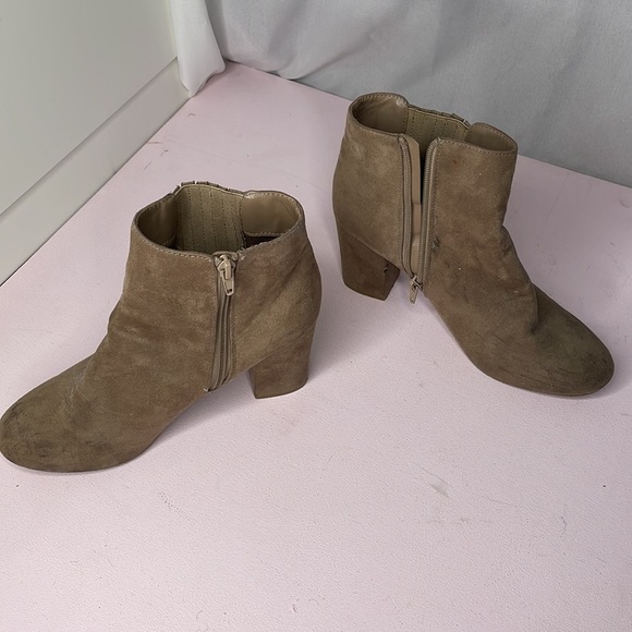Faux Suede Ankle Booties - Picture 2 of 4